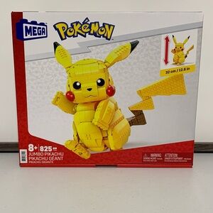MEGA Pokemon Jumbo Pikachu Building Set-New